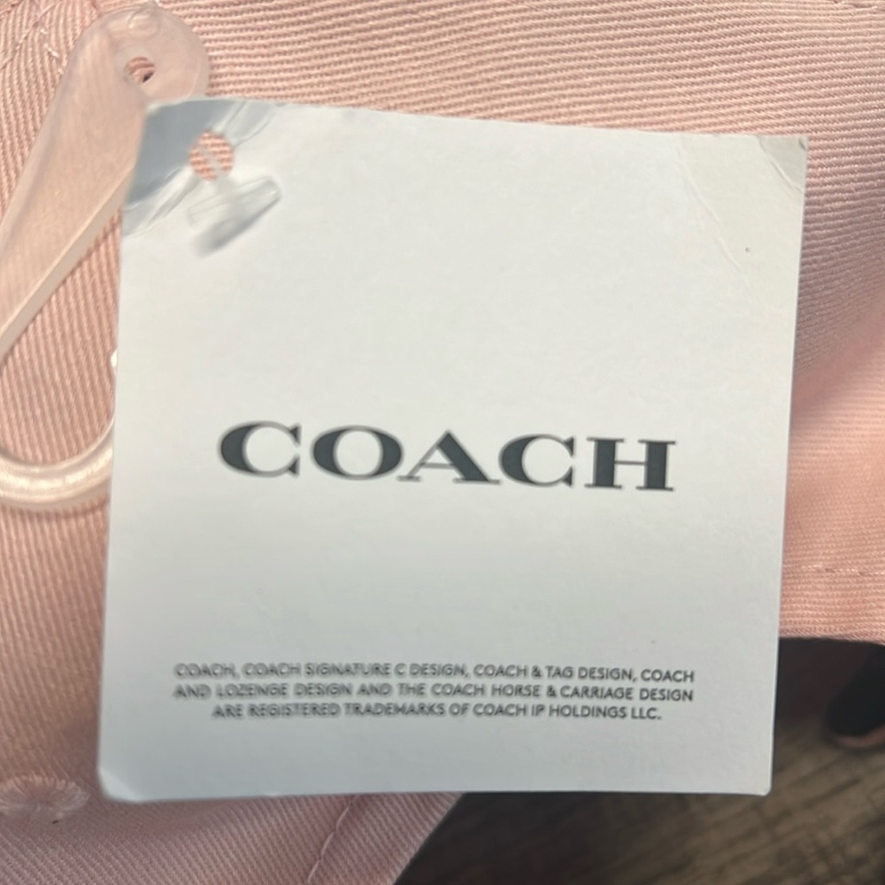 Coach | Blush Embroidered Logo Baseball Cap - Picture 5 of 8